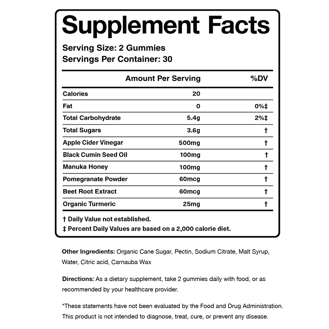 Apple Cider Vinegar & Black Seed