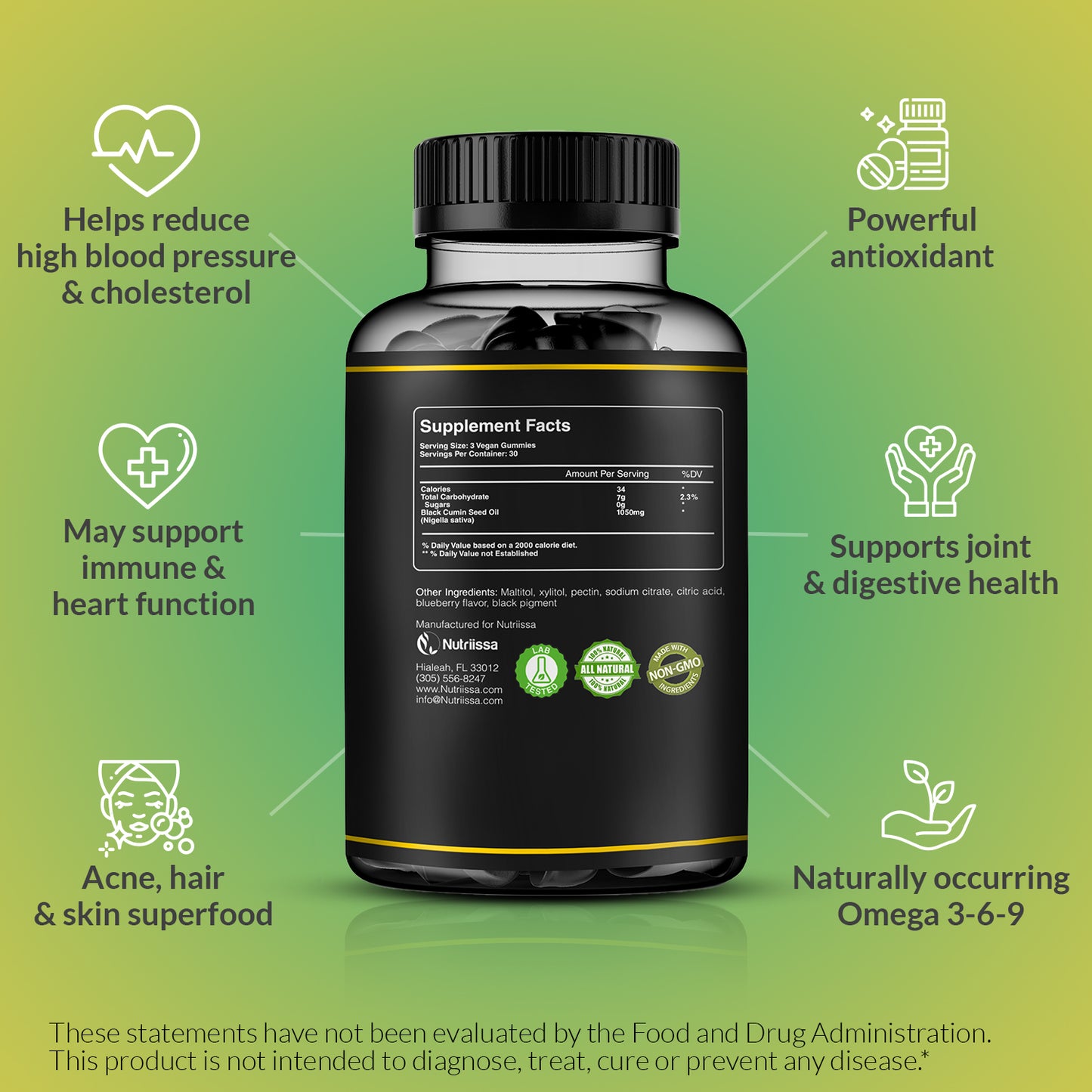 Organic Black Seed Oil Gummies