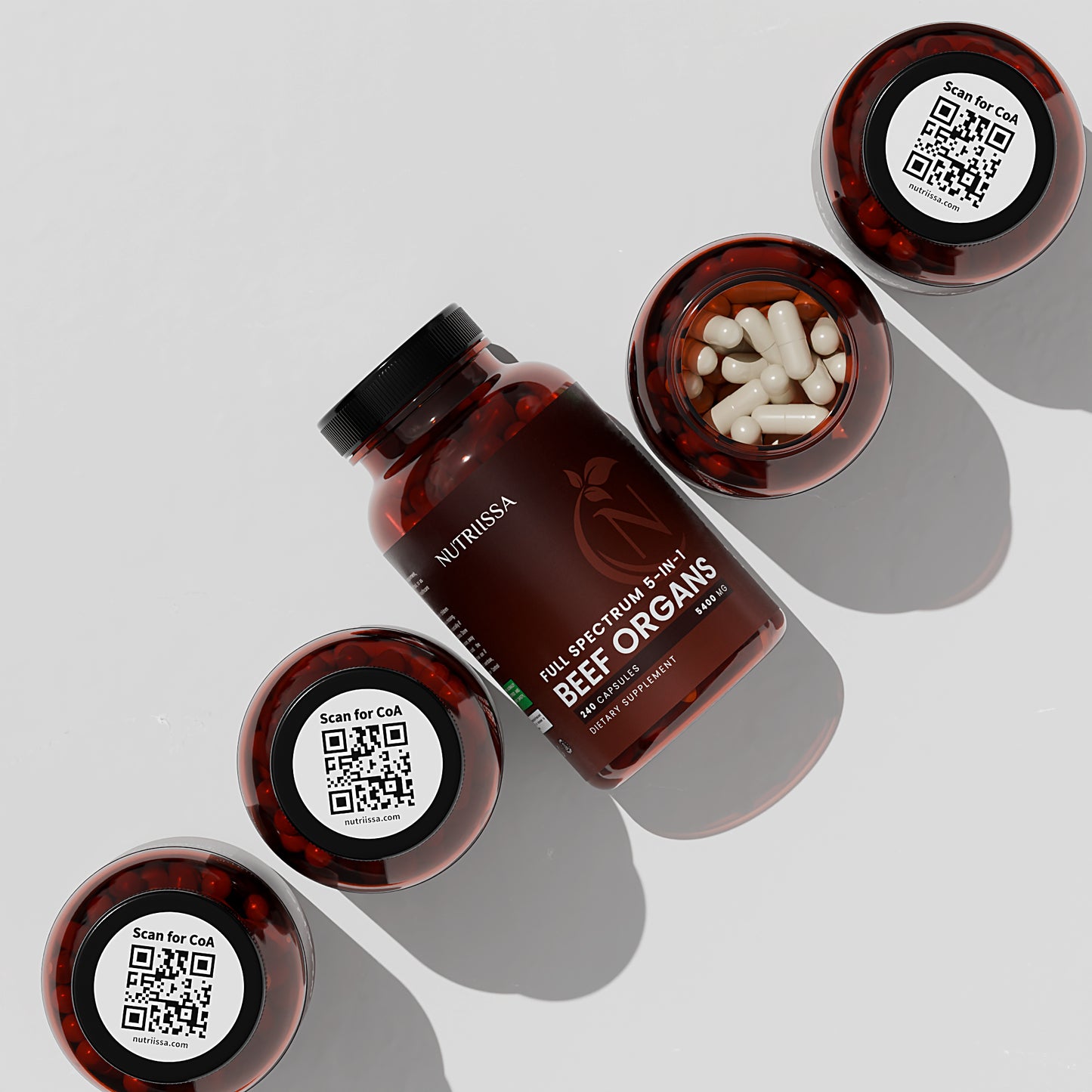Full-Spectrum Beef Organ Capsules 5400 mg