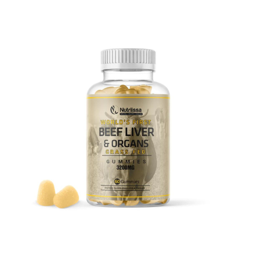 Organic Beef Liver and Organs Gummies – (Desiccated) 3200mg EA Beef Organ Supplement with Liver, Heart, Kidney, Pancreas, Spleen